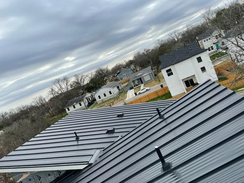 Standing seam metal roof panels with vents for Skylight Repair in Artesia